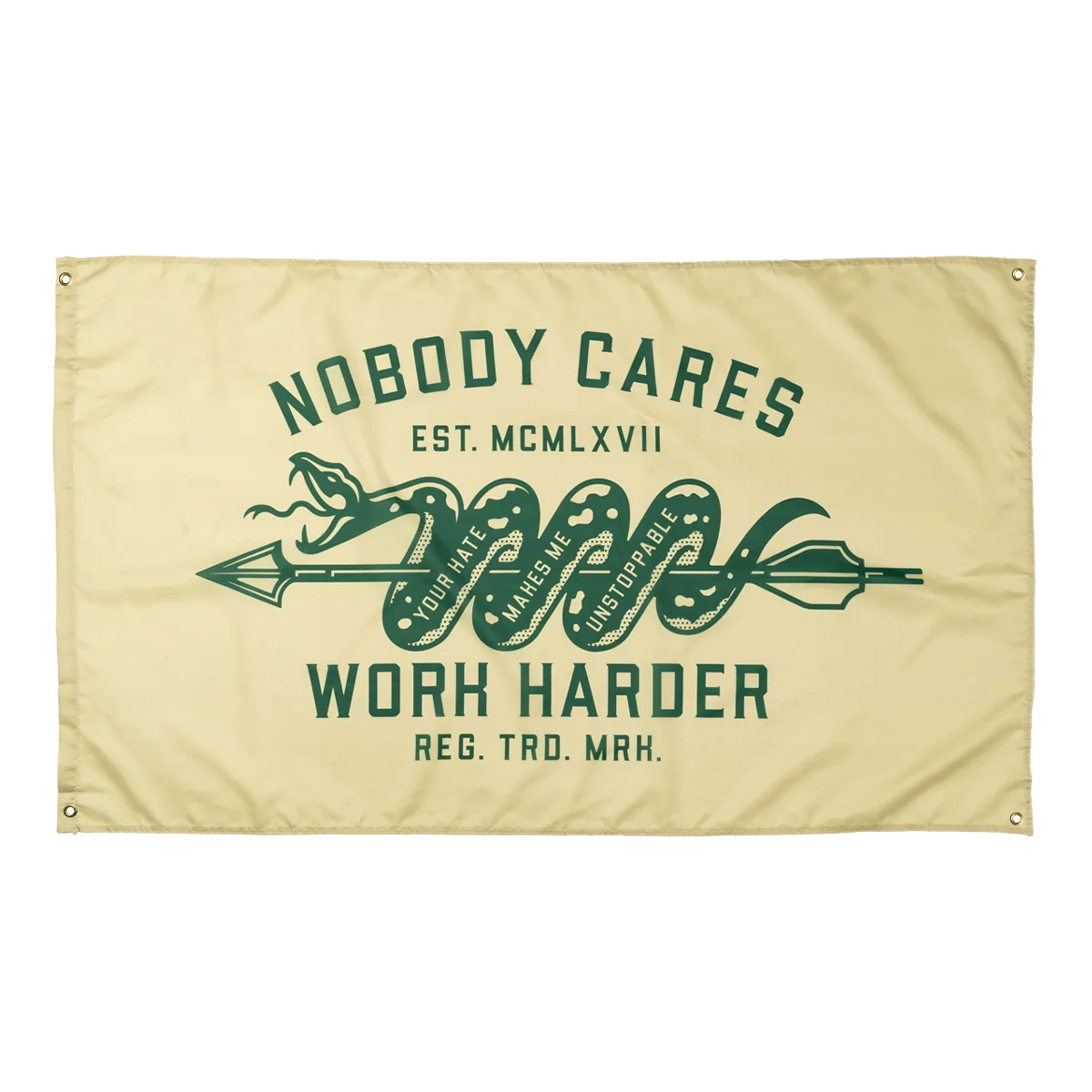 NOBODY CARES UNSTOPPABLE FLAG