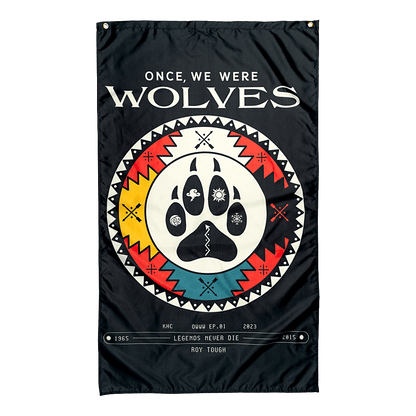 ONCE WE WERE WOLVES FLAG