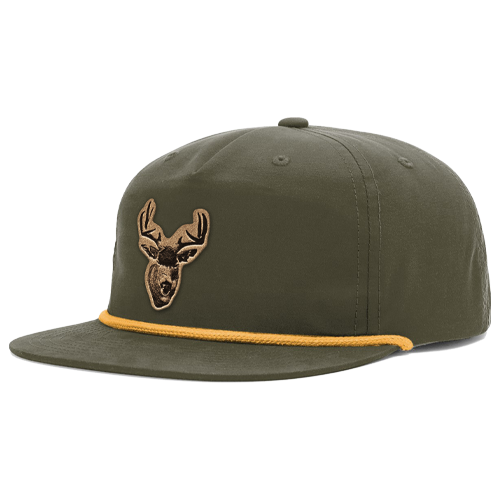 Blacktail Deer Leather Patch Hat