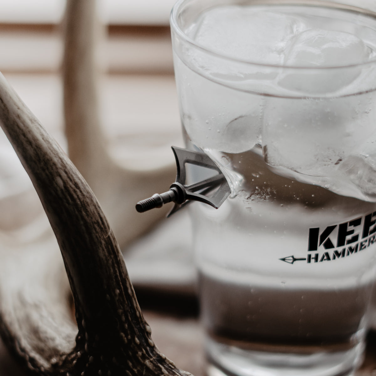 KEEP HAMMERING - 16OZ BROADHEAD GLASS