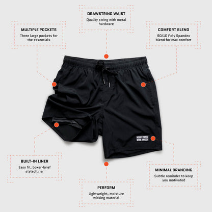 NOBODY CARES EVERYDAY SHORTS