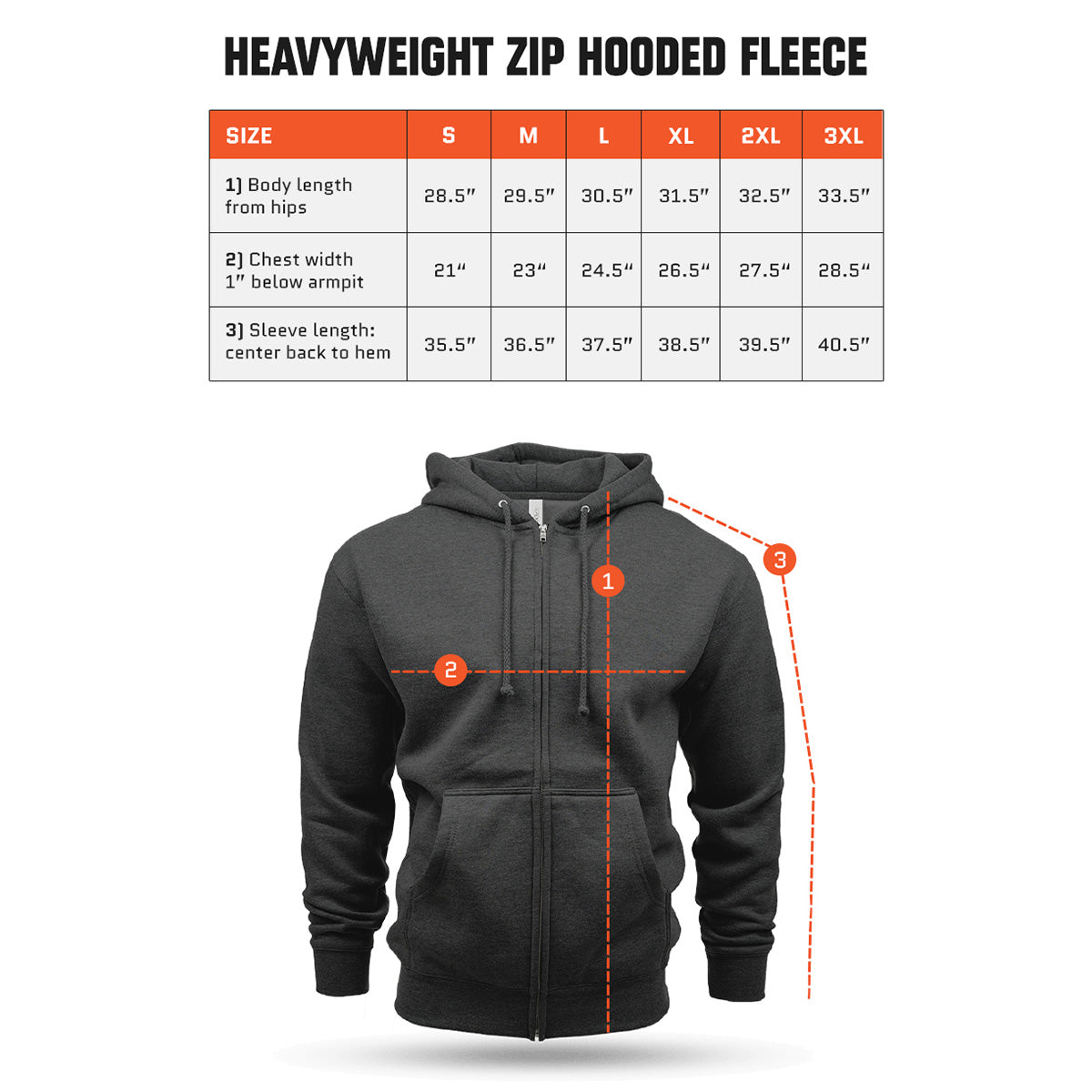 KEEP HAMMERING HEAVYWEIGHT ZIP UP HOODIE