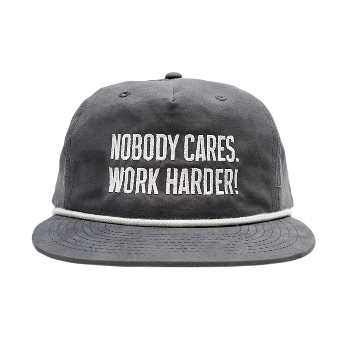 NOBODY CARES WORK HARDER SNAPBACK HAT