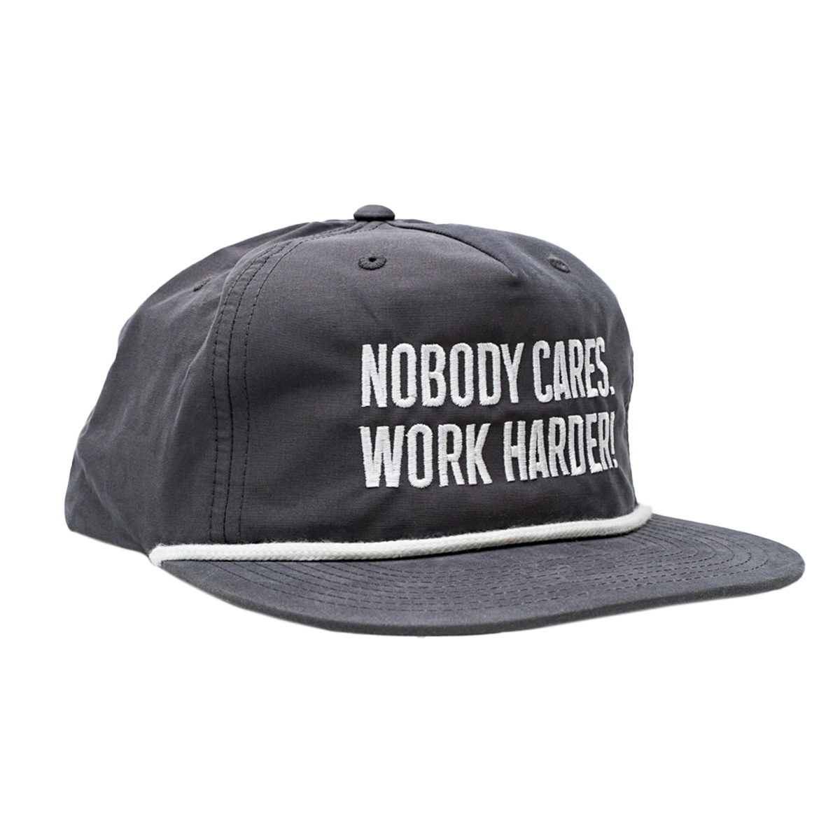 NOBODY CARES WORK HARDER SNAPBACK HAT