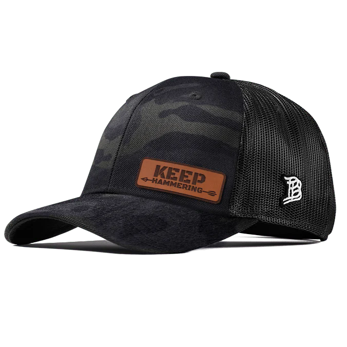 Cameron Hanes "Keep Hammering" Leather Patch Hat